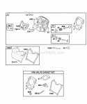 Cylinder Head Gasket Set - Valve Valves Diagram and Parts List for 050032-0115-B1  Briggs and Stratton Engine